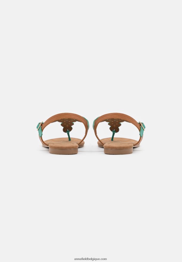 femmes sandales t-bar turquoise Anna FieldNHH26B1502