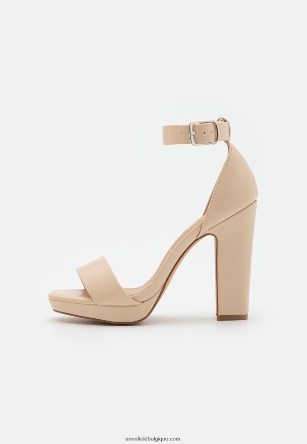 femmes sandales à talons blanc cassé Anna FieldNHH26B1571