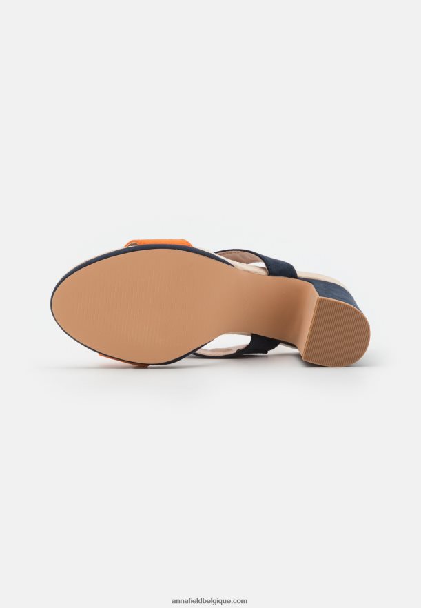 femmes sandales à talons bleu foncé Anna FieldNHH26B1296