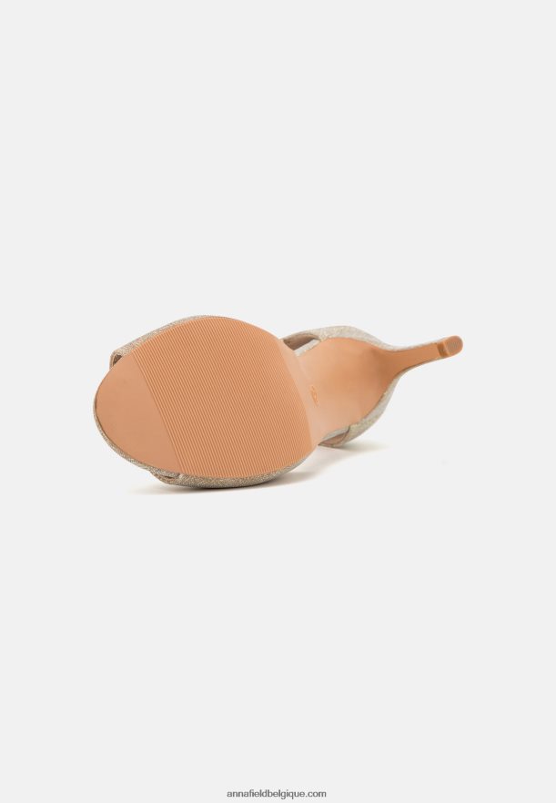 femmes sandales à talons dorés Anna FieldNHH26B1271