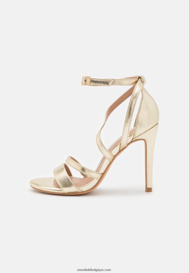 femmes sandales à talons dorés Anna FieldNHH26B1289