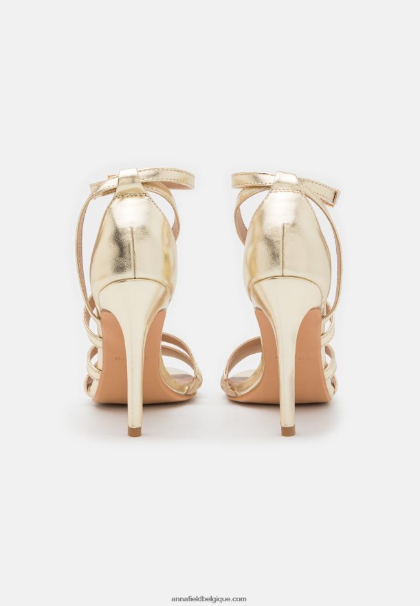 femmes sandales à talons dorés Anna FieldNHH26B1289