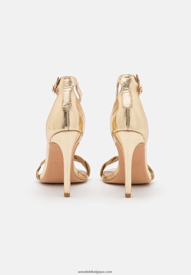 femmes sandales à talons dorés Anna FieldNHH26B1291