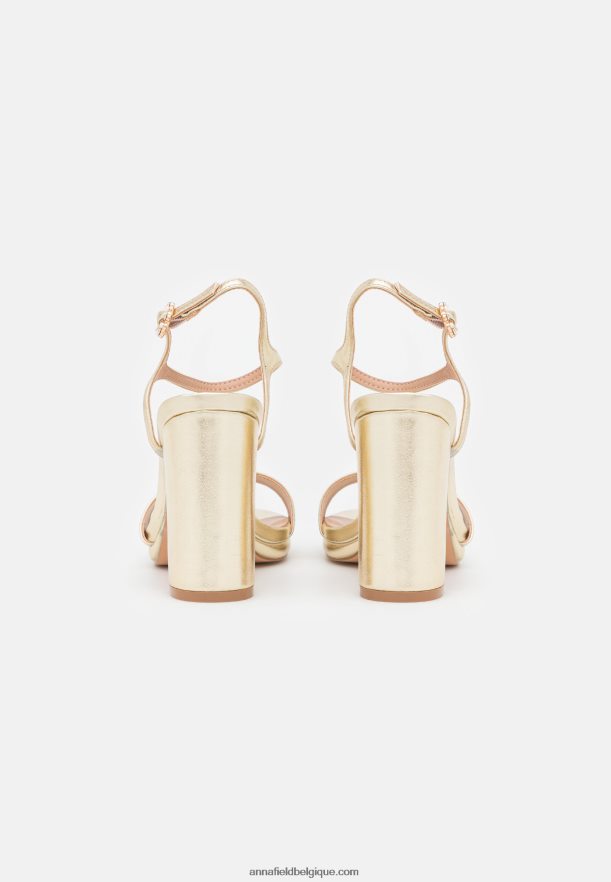 femmes sandales à talons dorés Anna FieldNHH26B1444