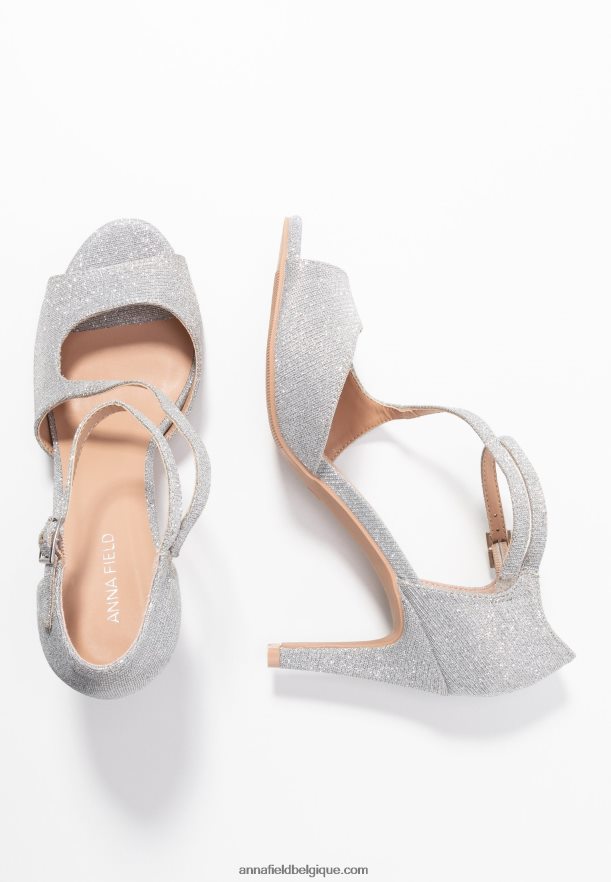 femmes sandales à talons hauts argent Anna FieldNHH26B1255