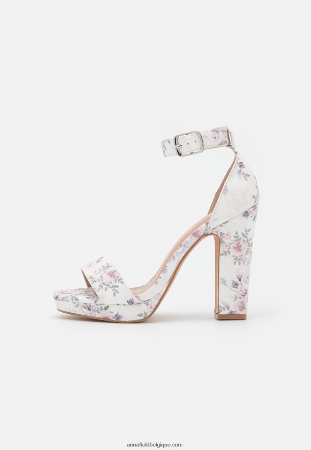 femmes sandales à talons hauts blanc/lilas Anna FieldNHH26B1573