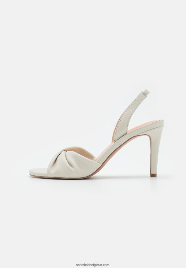 femmes sandales à talons hauts en cuir blanc Anna FieldNHH26B1277