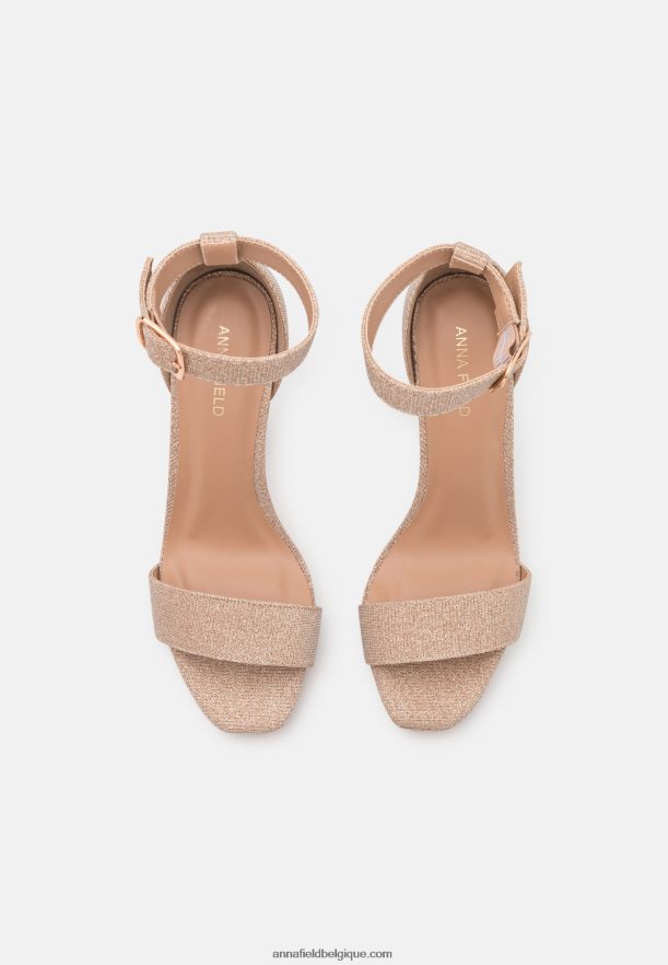 femmes sandales à talons hauts or rose Anna FieldNHH26B1566
