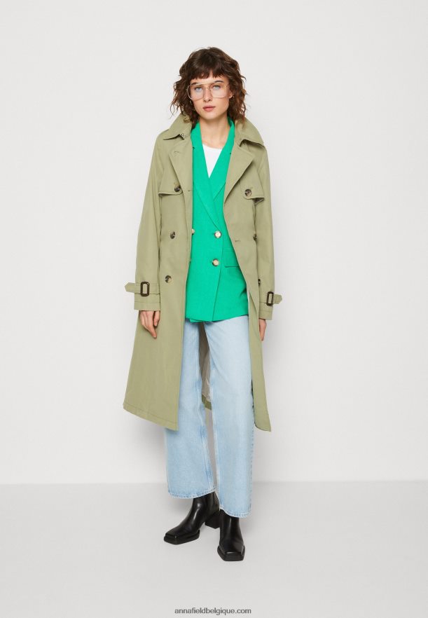 femmes manteau court vert Anna FieldNHH26B718