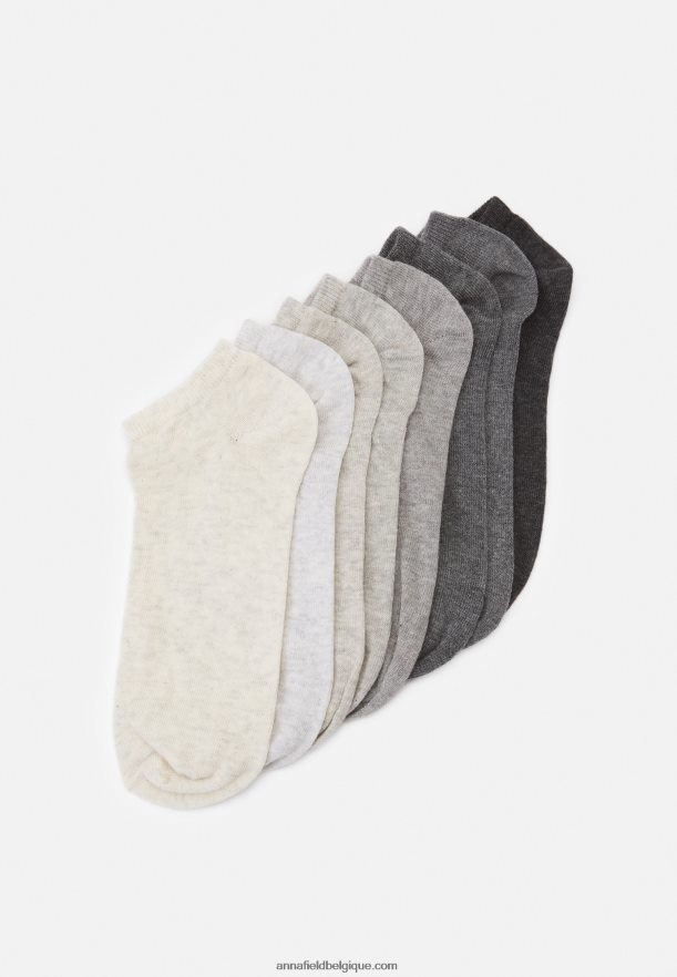 femmes 8pp baskets chaussettes chaussettes gris Anna FieldNHH26B1131