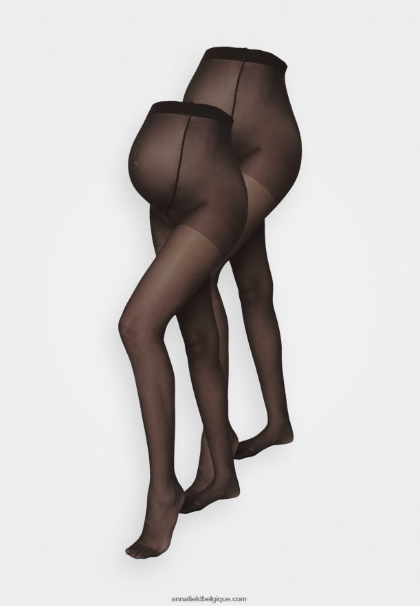 femmes Lot de 2 collants 20 den noir Anna FieldNHH26B1095