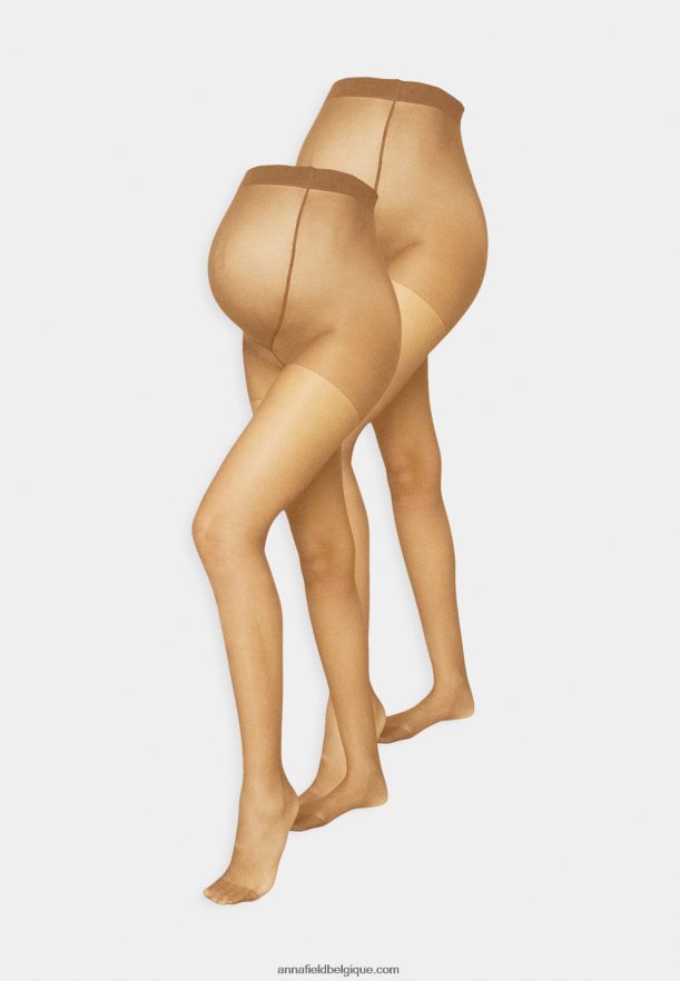 femmes Lot de 2 collants 20 deniers camel Anna FieldNHH26B1102