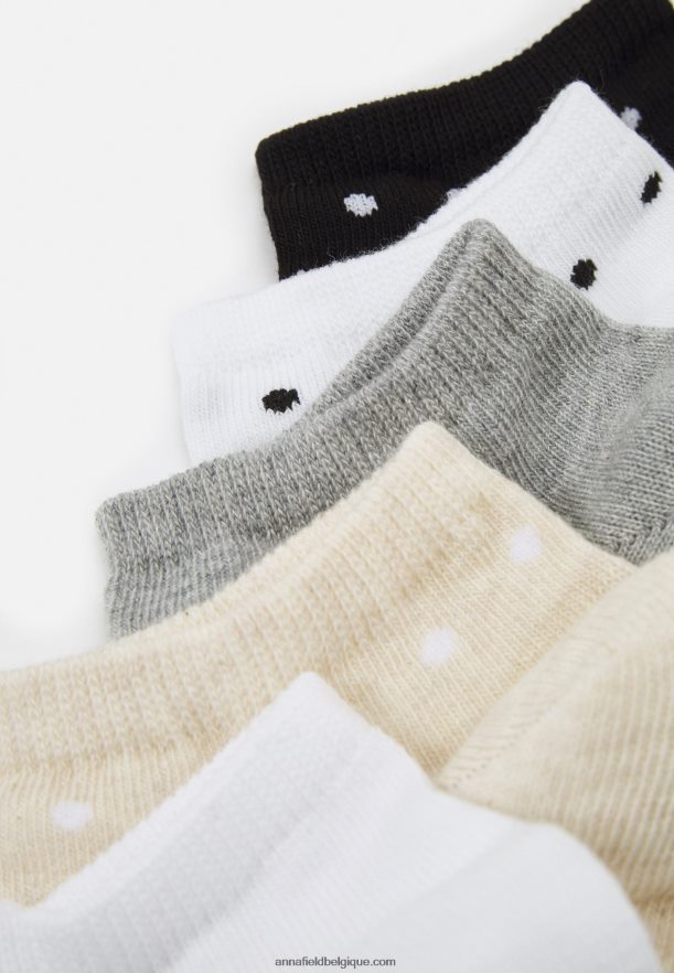femmes Lot de 5 chaussettes gris/blanc/noir Anna FieldNHH26B1137