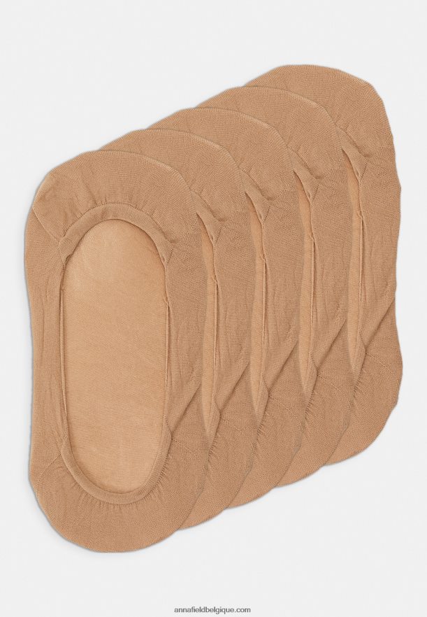 femmes Lot de 5 paires de socquettes nude Anna FieldNHH26B1157