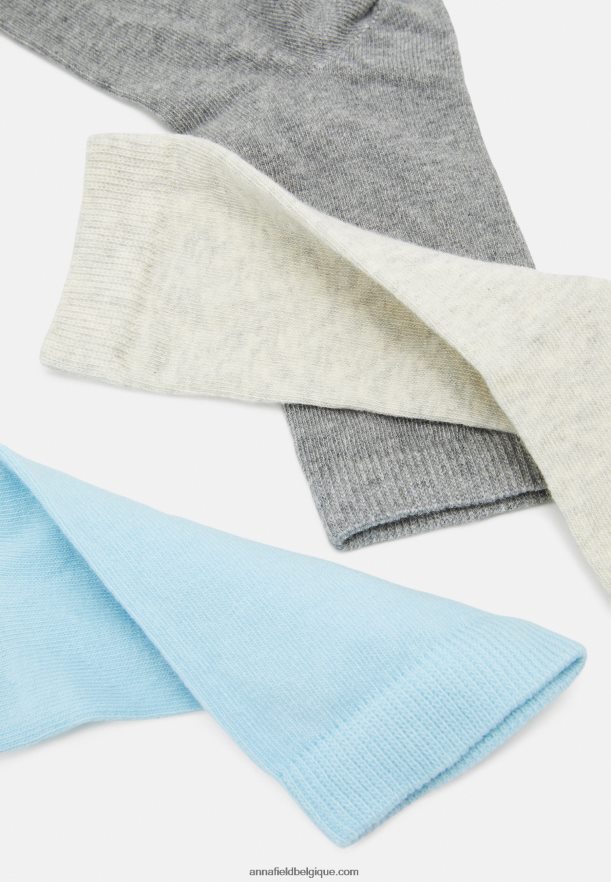 femmes Lot de 8 chaussettes bleu/gris Anna FieldNHH26B1119