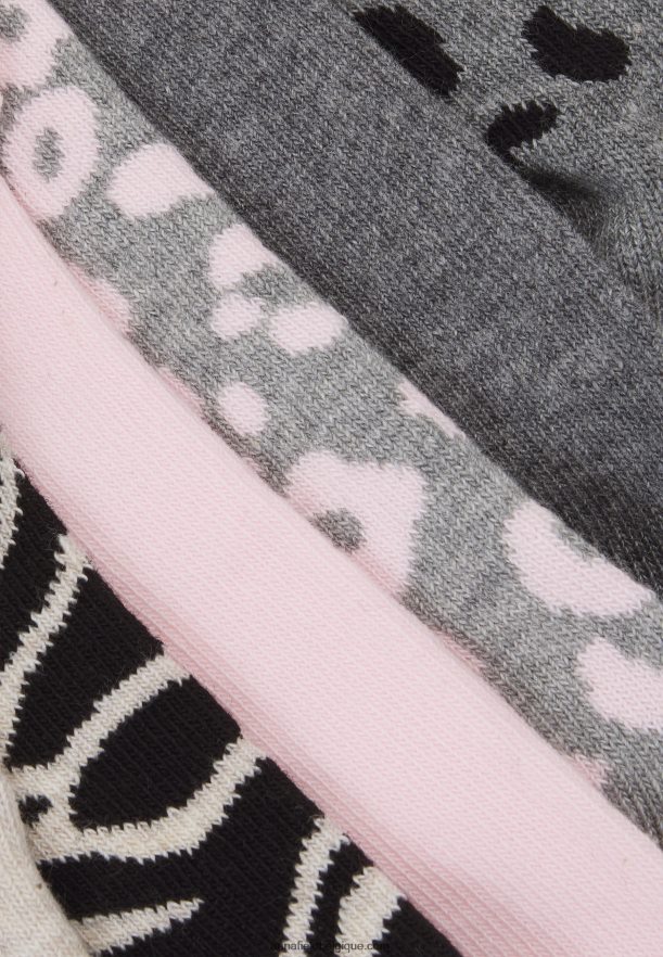 femmes Lot de 8 chaussettes noir/gris Anna FieldNHH26B1152