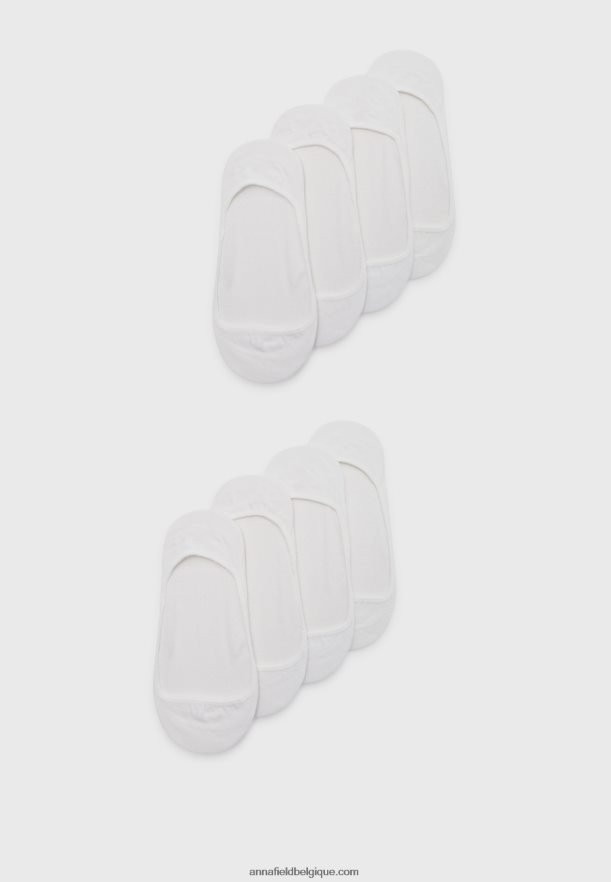 femmes Lot de 8 paires de chaussettes blanches Anna FieldNHH26B1155