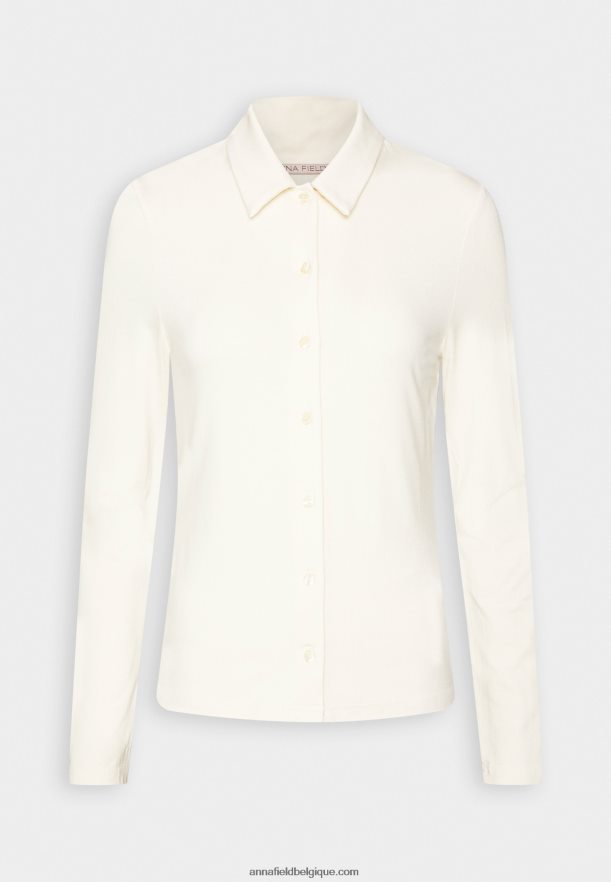 femmes blouse boutonnée blanc cassé Anna FieldNHH26B672