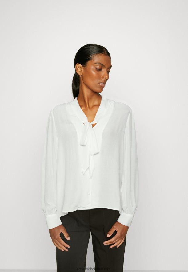 femmes blouse boutonnée blanc cassé Anna FieldNHH26B673