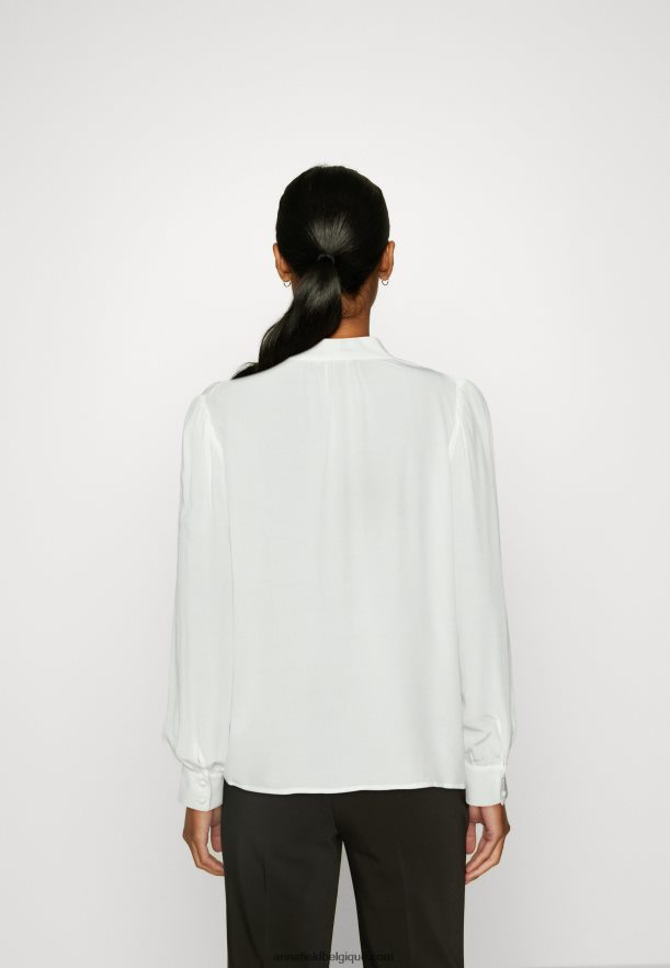 femmes blouse boutonnée blanc cassé Anna FieldNHH26B673