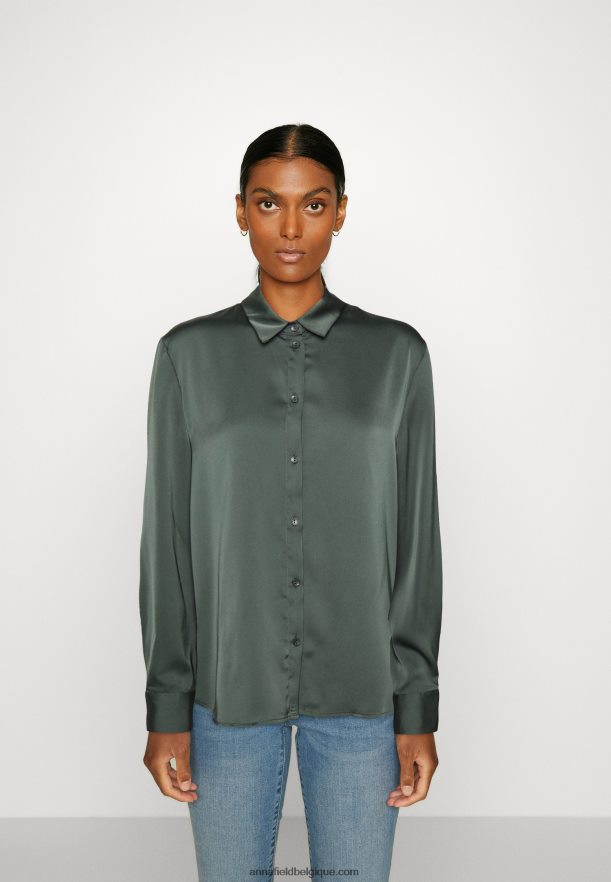 femmes blouse boutonnée olive Anna FieldNHH26B681