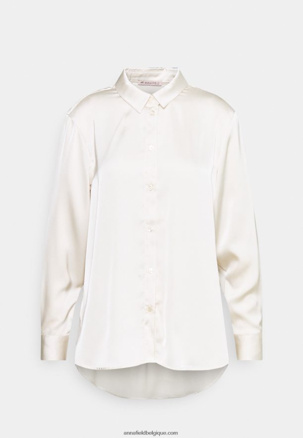 femmes chemisier boutonné beige Anna FieldNHH26B676