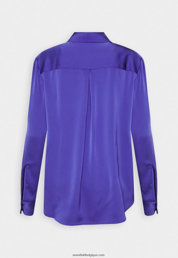 femmes chemisier boutonné bleu foncé Anna FieldNHH26B674