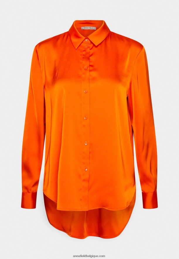 femmes chemisier boutonné orange Anna FieldNHH26B669