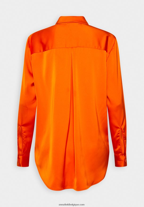femmes chemisier boutonné orange Anna FieldNHH26B669