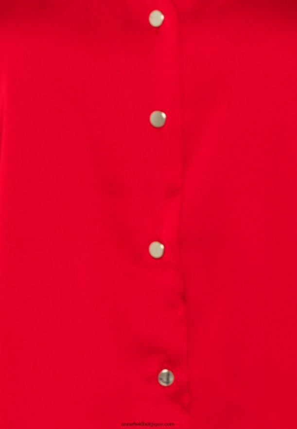 femmes chemisier boutonné rouge Anna FieldNHH26B678