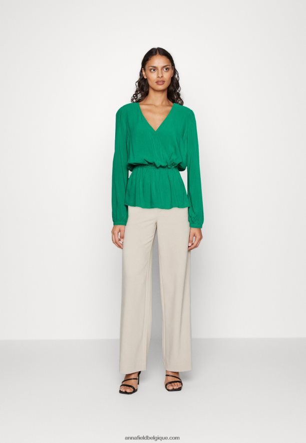 femmes chemisier péplum vert Anna FieldNHH26B692