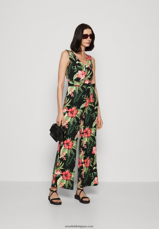 femmes combinaison noir/vert Anna FieldNHH26B900