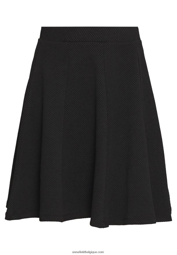 femmes basique mini jupe trapèze mini jupe noir Anna FieldNHH26B791