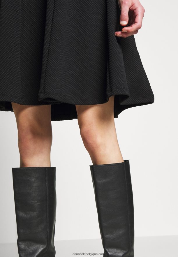 femmes basique mini jupe trapèze mini jupe noir Anna FieldNHH26B791