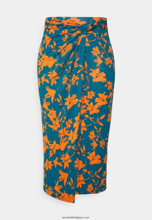 femmes jupe crayon bleu Anna FieldNHH26B795