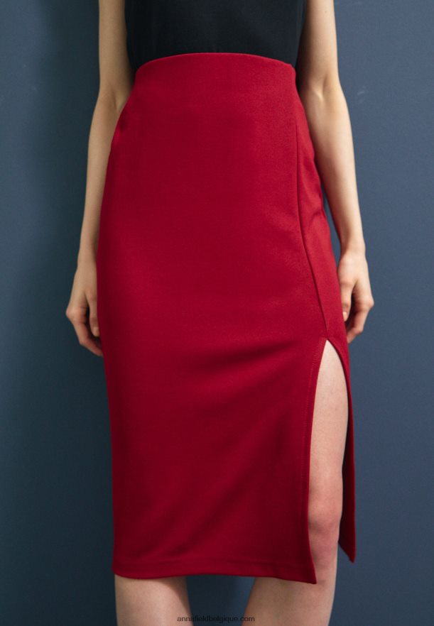 femmes jupe crayon rouge foncé Anna FieldNHH26B806