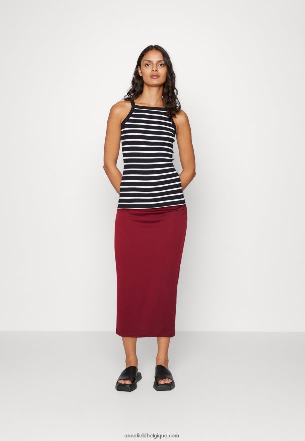 femmes jupe crayon rouge foncé Anna FieldNHH26B808