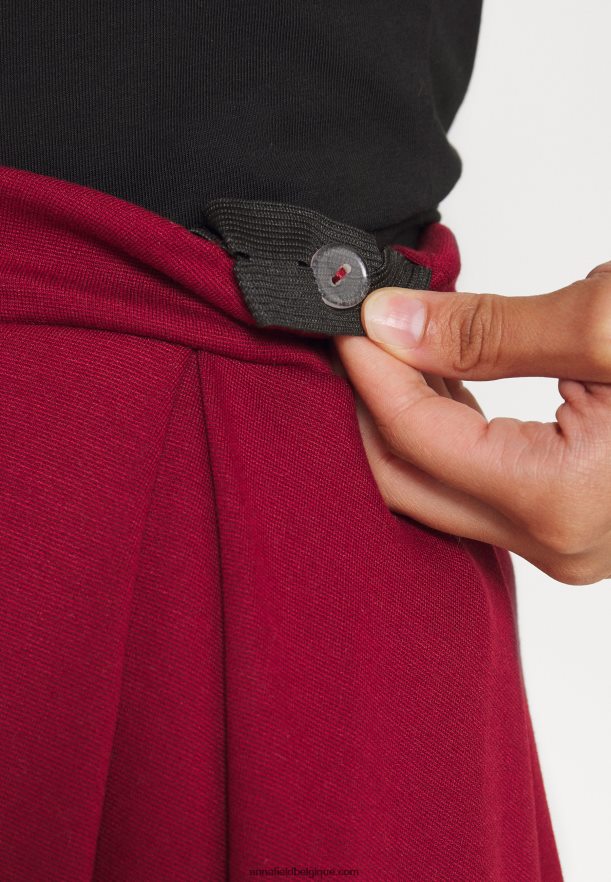 femmes jupe plissée rouge Anna FieldNHH26B780