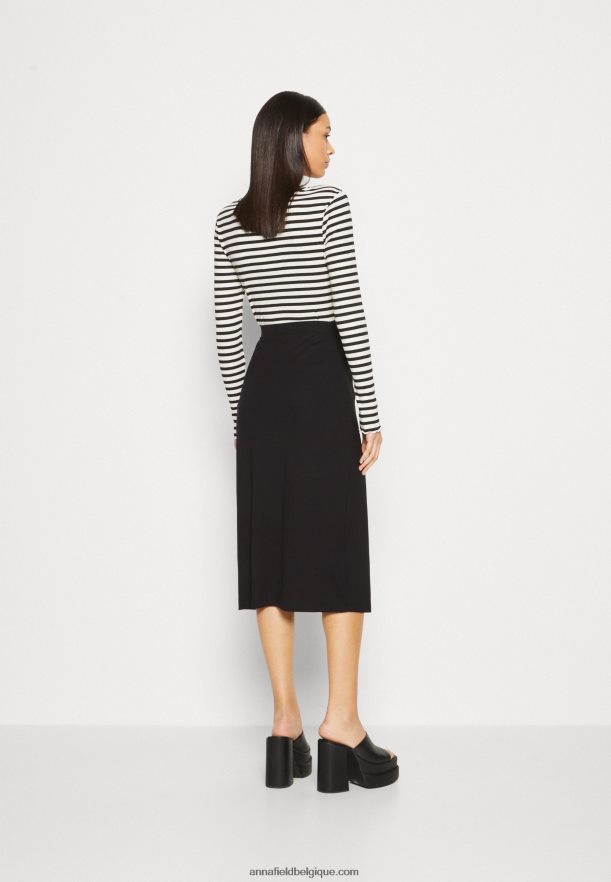 femmes jupe portefeuille noire Anna FieldNHH26B813