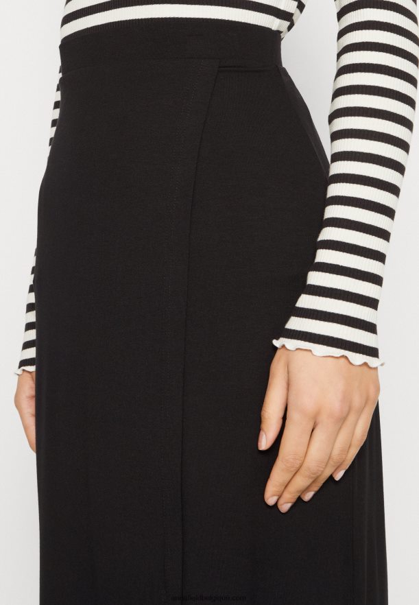 femmes jupe portefeuille noire Anna FieldNHH26B813