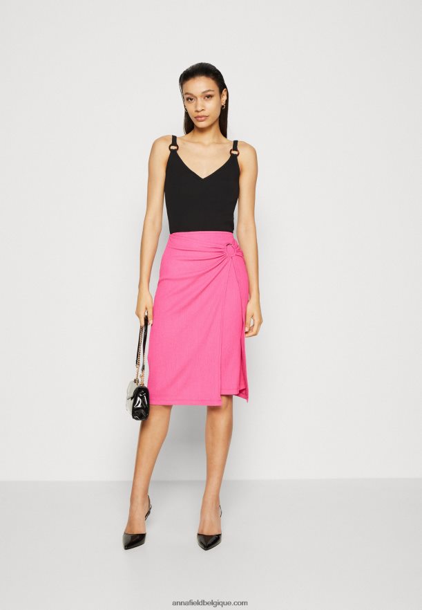 femmes jupe portefeuille rose Anna FieldNHH26B805