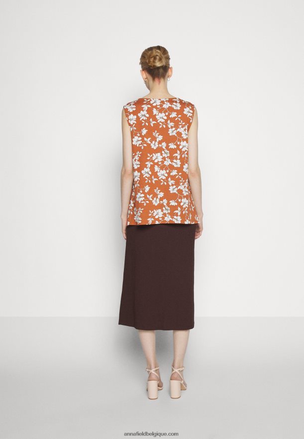 femmes jupe trapèze marron Anna FieldNHH26B781