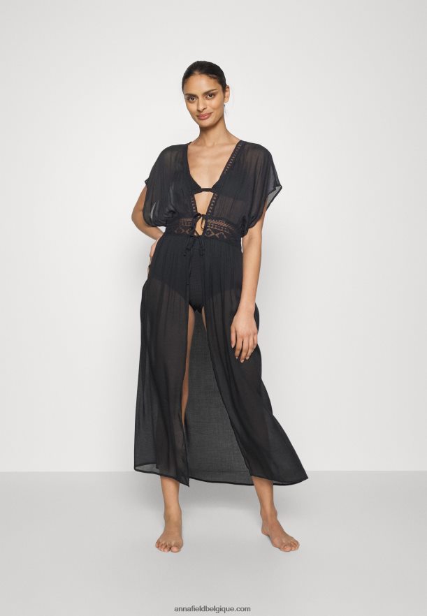 femmes couverture brodée 802 noir accessoire de plage 802 noir Anna FieldNHH26B739