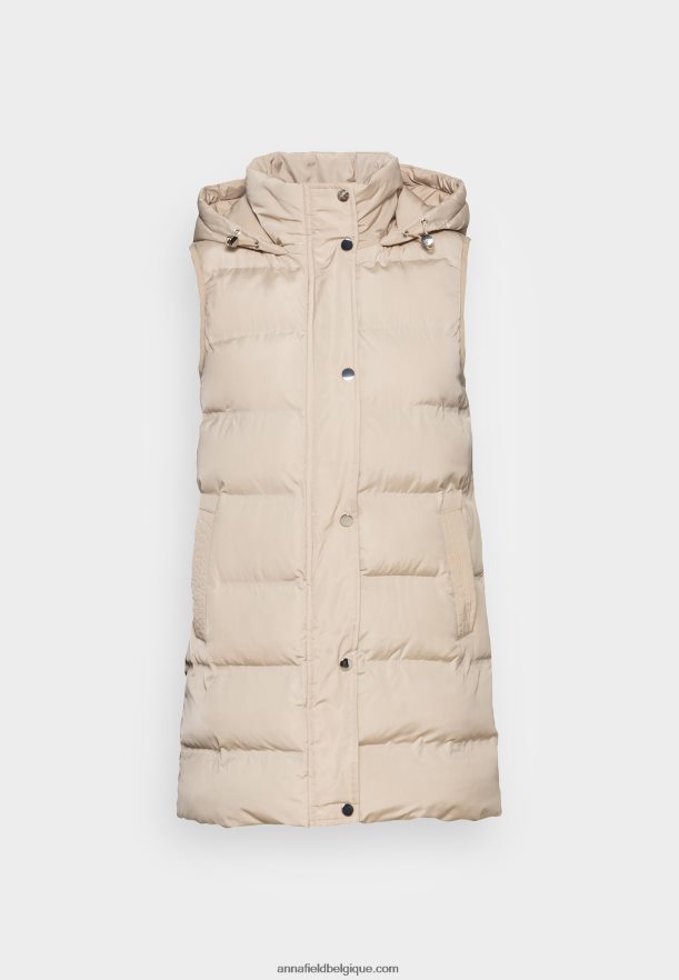 femmes gilet beige Anna FieldNHH26B732