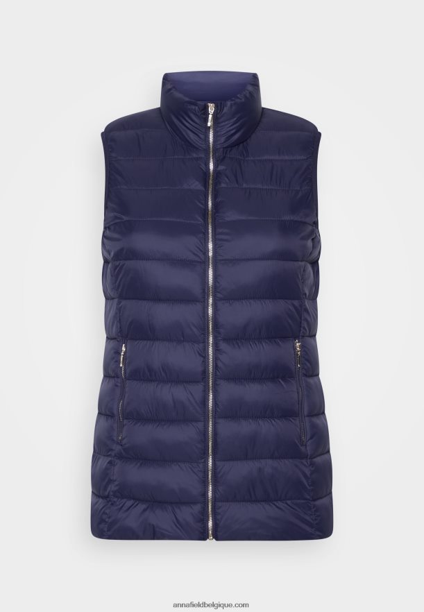 femmes gilet bleu Anna FieldNHH26B730