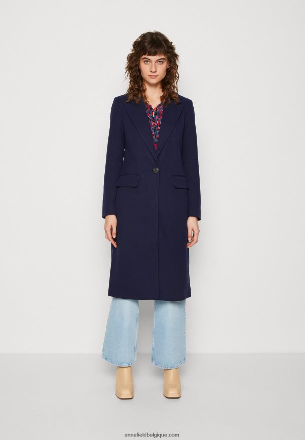 femmes manteau classique bleu foncé Anna FieldNHH26B910