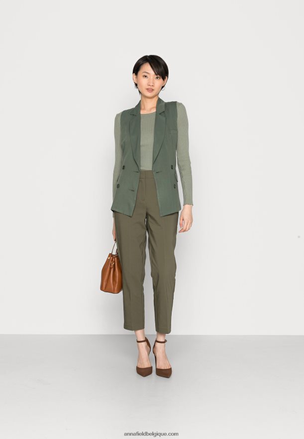 femmes chino vert foncé Anna FieldNHH26B599