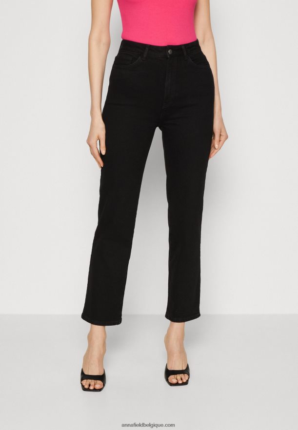 femmes jean droit en denim noir Anna FieldNHH26B665
