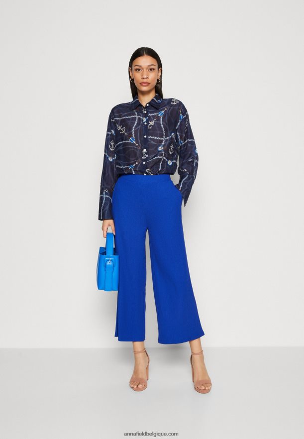 femmes pantalon bleu Anna FieldNHH26B641