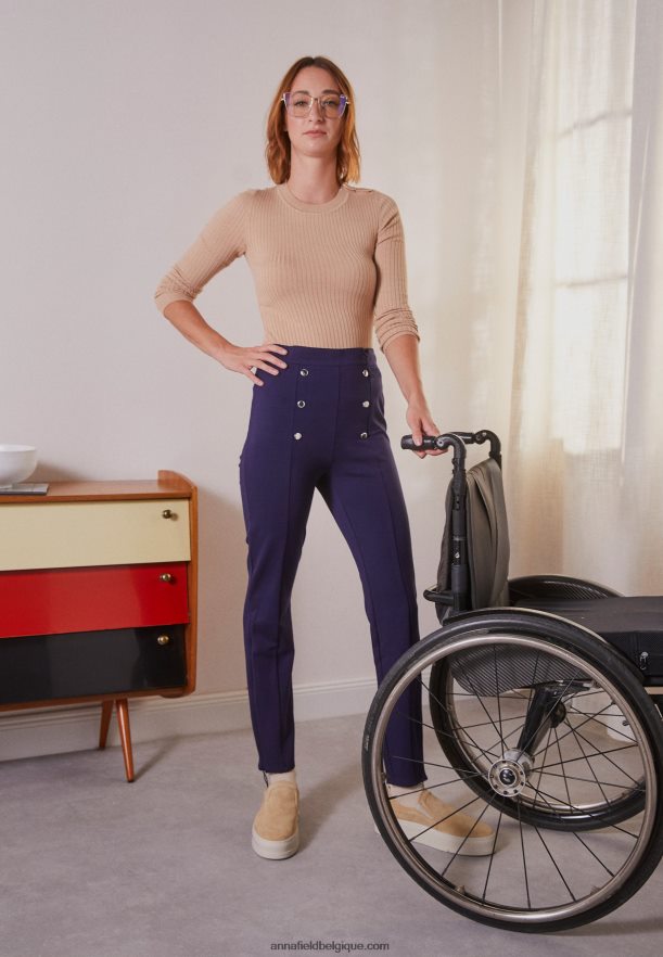 femmes pantalon bleu foncé Anna FieldNHH26B643